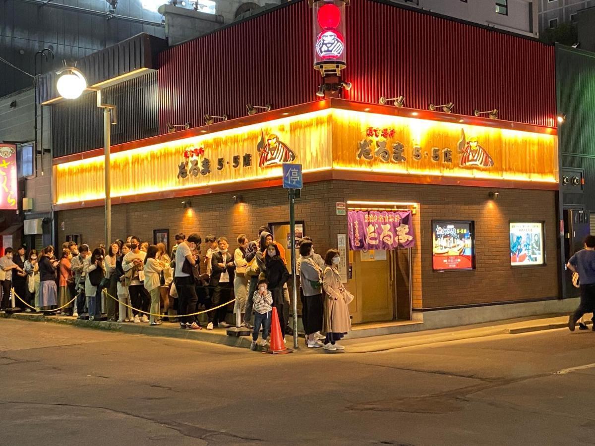 Apartmán M88303スーペリアルーム最大7名 東本願寺駅前 すすきのエリア 観光食事好立地 Sapporo Exteriér fotografie